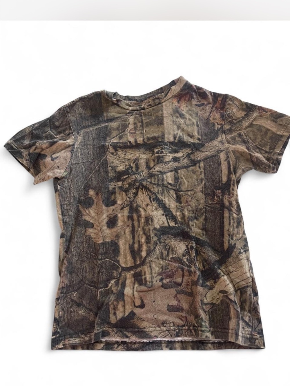 Adult Camo Short Sleeve T-Shirt - Brown/Green